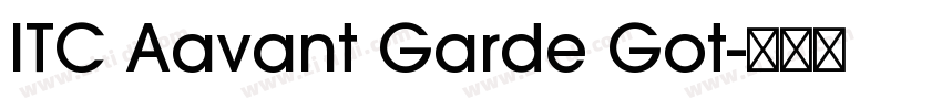 ITC Aavant Garde Got字体转换
